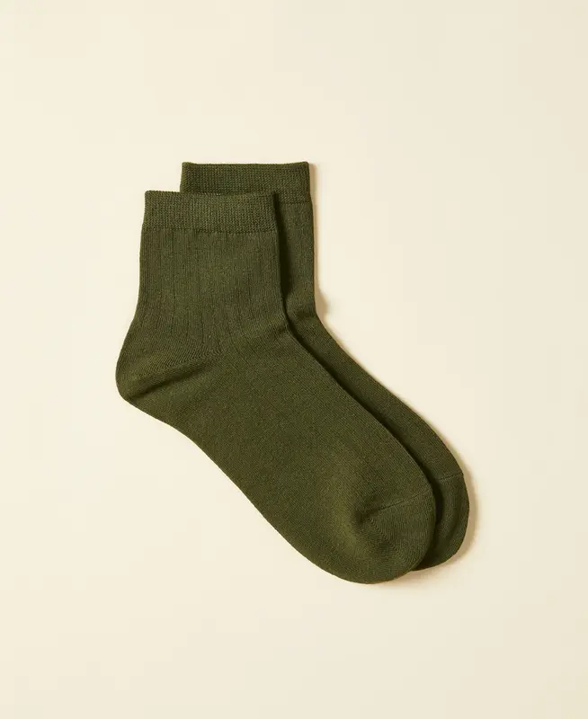 Women's Cotton Ankle Socks Fuji - Evergreen