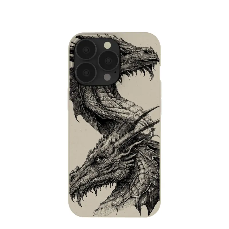 London Fog Twin Dragons iPhone 13 Pro Case
