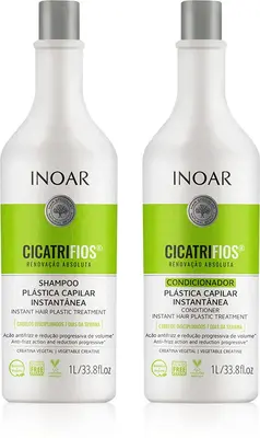INOAR CicatriFios set for damaged and fragile hair 2Ă— 1000 ml