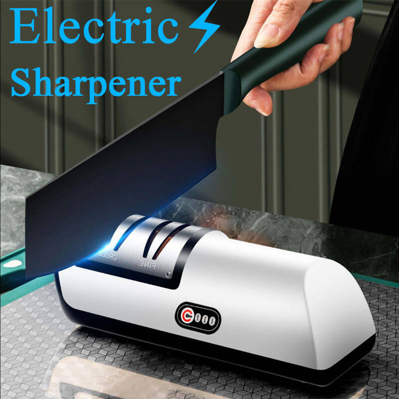 USB Electric Knife Sharpener Fast, Rechargeable & Adjustable for Knives & Scissors