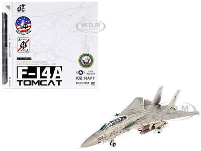 Grumman F-14A Tomcat Fighter Aircraft VF-41 Black Aces, USS Nimitz, Gulf of Sidra (1981) United States Navy 1/72 Diecast Mo...