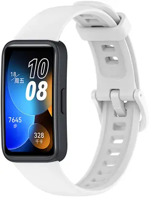 4Wrist Cinturino In Silicone Per Huawei Watch Band 10, 9, 8 - Bianco