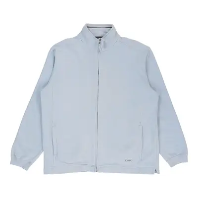 Champion Zip Up - Large Blue Cotton Blend