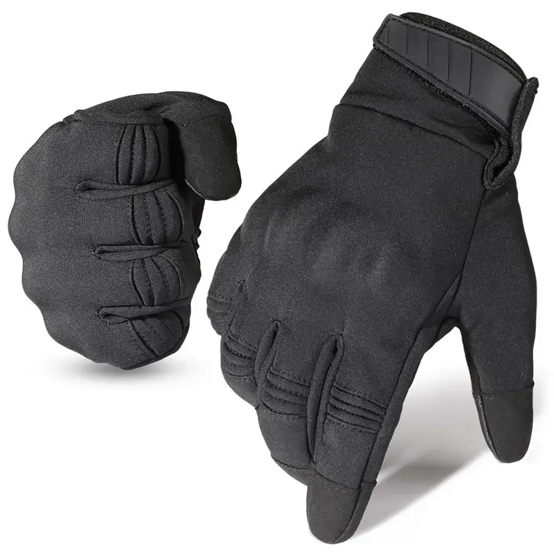 Waterproof Sports Gloves, 1 Pair Thermal Touch Screen Full Finger Gloves for Hiking Ski Motorcycle Cycling Camping Tactical O...