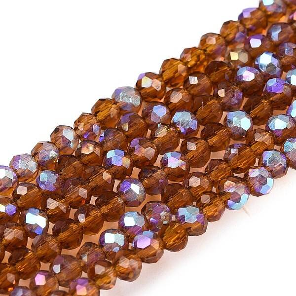 Electroplate Glass Beads Strands