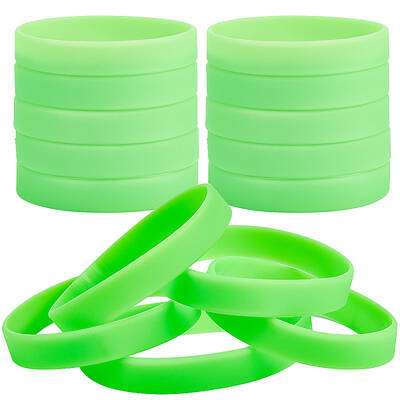 Flat Plain Silicone Cord Bracelet for Men Women