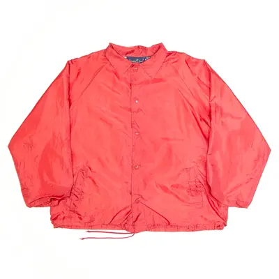 PARADISE POINT Health Services Red 80s Nylon Coach Jacket Mens L