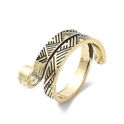 Alloy Wrapped Cuff Ring