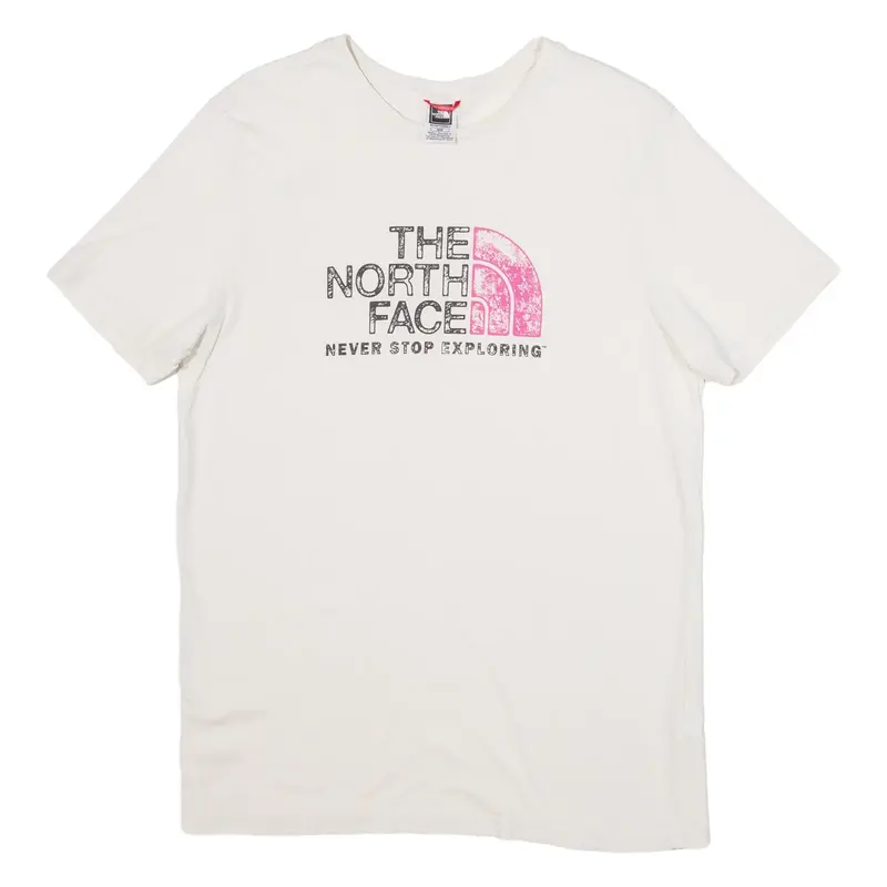 THE NORTH FACE Mens T-Shirt Beige Roll Neck M