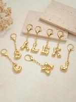 Personalized Initials Keychain, Fashionable Alphabet Keychain for Women & Men, Trendy All-match & Exquisite Keychain for Birt...