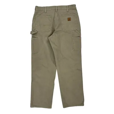 Carhartt Carpenter Trousers - 32W 31L Khaki Cotton