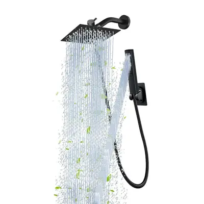 Shower Head with Hose & Accessories Set, Household 6/8 Inch Shower Heads with Handheld Spray Combo Set, Bathroom Shower Heads...