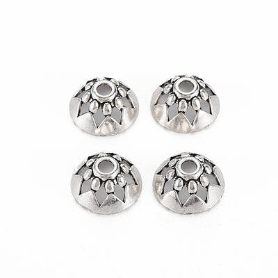 Tibetan Style Alloy Bead Caps