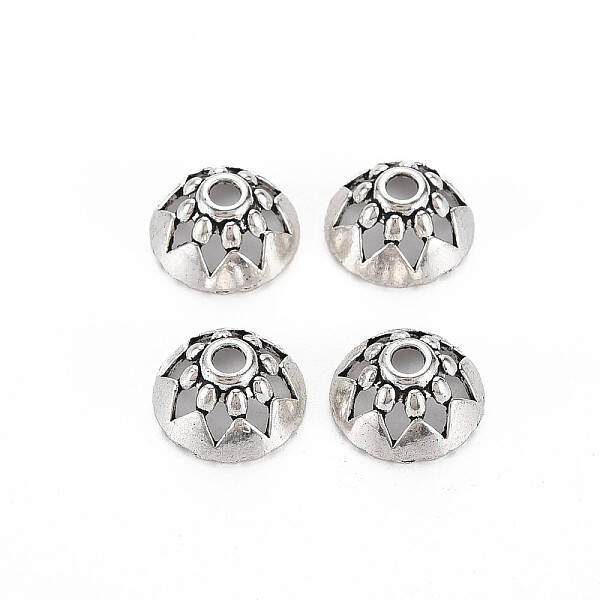 Tibetan Style Alloy Bead Caps