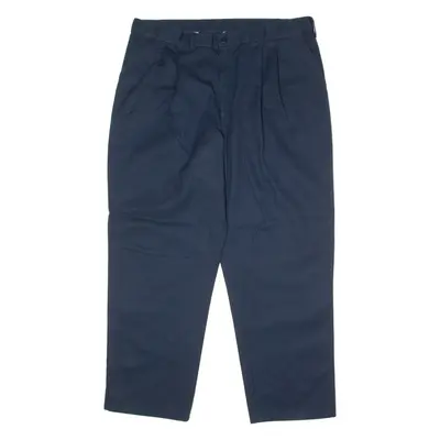 DICKIES Workwear Mens Trousers Blue Regular Straight W40 L30