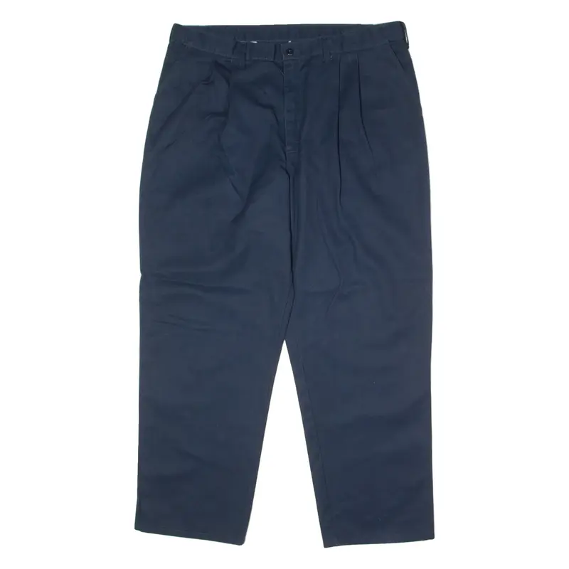 DICKIES Workwear Mens Trousers Blue Regular Straight W40 L30