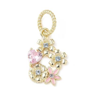 925 Sterling Silver Pave Cubic Zirconia with Enamel Pendants