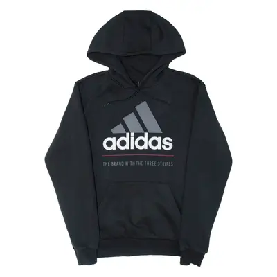 ADIDAS Mens Black Hoodie XS