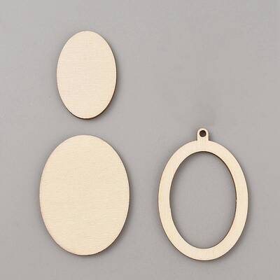 Wood Pendant Cabochon Settings