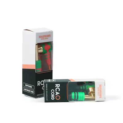 Dragonhawk Tattoo RCA Cord for Tattoo Machines Power Box Connected