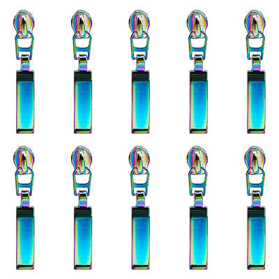 14Pcs Rectangle #5 Zinc Alloy Replacement Zipper Sliders