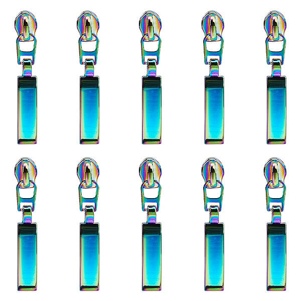 14Pcs Rectangle #5 Zinc Alloy Replacement Zipper Sliders