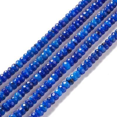 Dyed Natural Sesame Jasper/Kiwi Jasper Rondelle Beads Strands