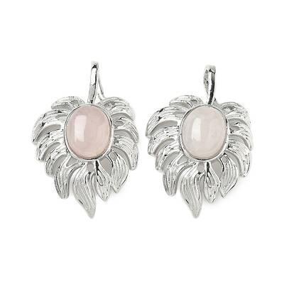 Natural Rose Quartz Pendants