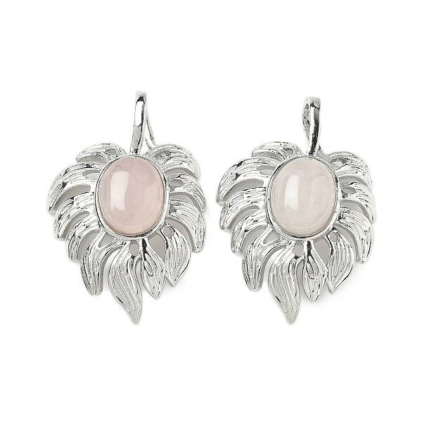 Natural Rose Quartz Pendants