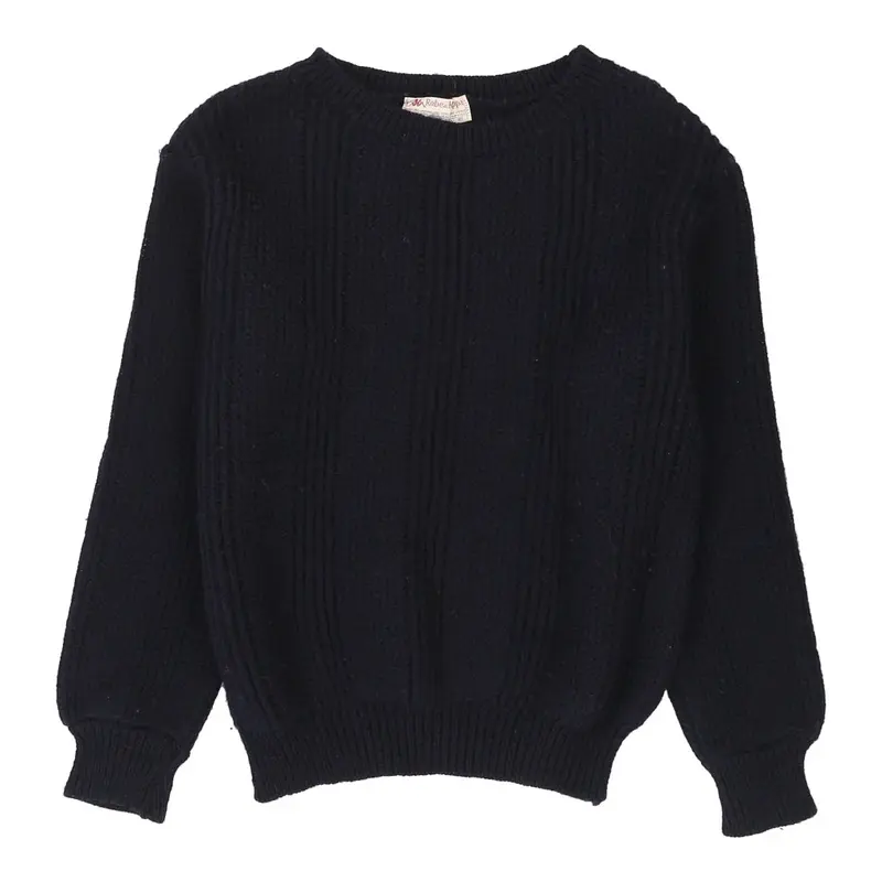 Kappa Jumper - Small Navy Virgin Wool