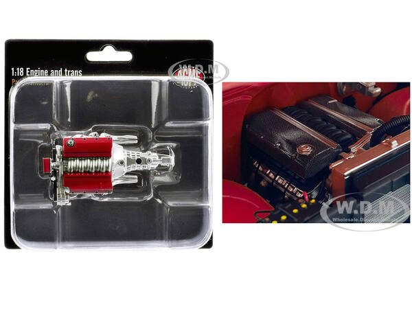 LS3 Engine & Transmission Replica from 1967 Chevrolet C-10 Custom 1/18 Model by ACME