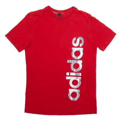 ADIDAS Mens T-Shirt Red S