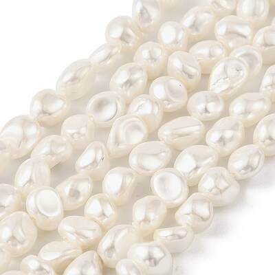 Electroplated Shell Pearl Beads Strands
