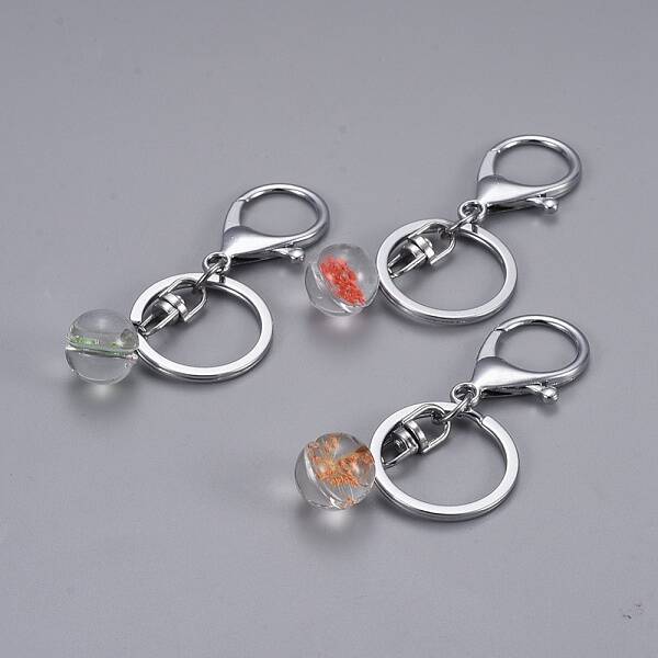Glass Pendants Keychain