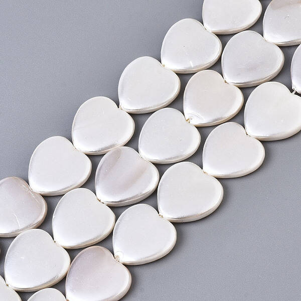 Electroplate Natural Shell Beads Strands