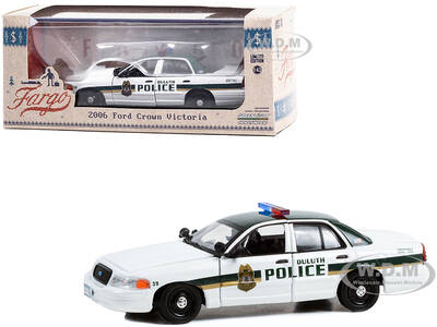 2006 Ford Crown Victoria Police Interceptor White with Green Top \