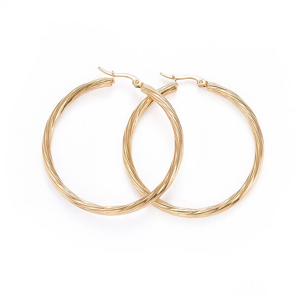 304 Stainless Steel Hoop Earrings