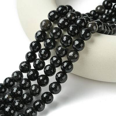 Natural Agate Round Beads Strand
