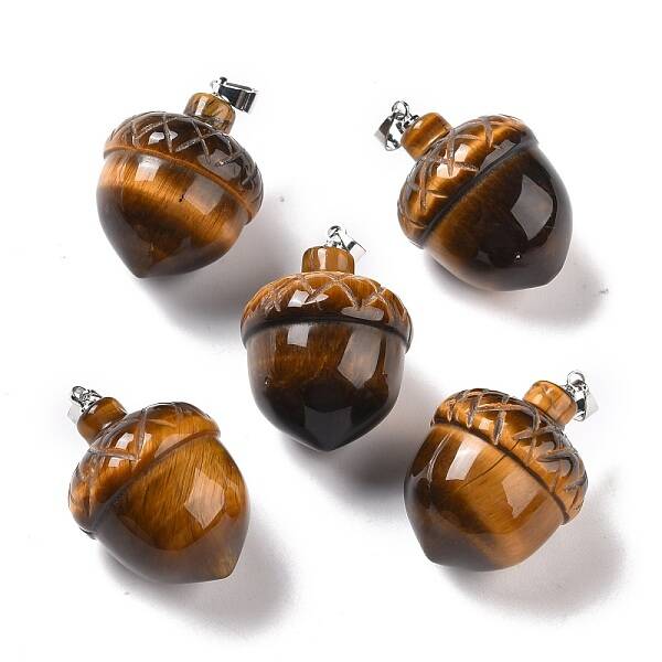 Natural Tiger Eye Pendants