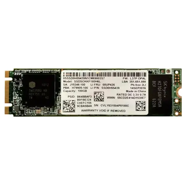 00UP426 Lenovo 180GB Triple-Level Cell SATA 6Gb/s M.2 2280 Solid State Drive