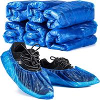 60 Pack (30 Pairs) Shoe Covers - Waterproof Plastic Disposable for Men and Women, Fits All Sizes for House Cleaning