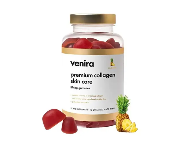 Venira Caramelle Al Collagene Premium Per La Pelle - Ananas 42 Pezzi.