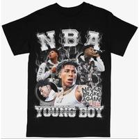 NBA Youngboy Bootleg T Shirt, Vintage 90s Youngboy Never Broke Again Graphic Tee, Rapper Hiphop Shirt, Full Colors, Full Size...