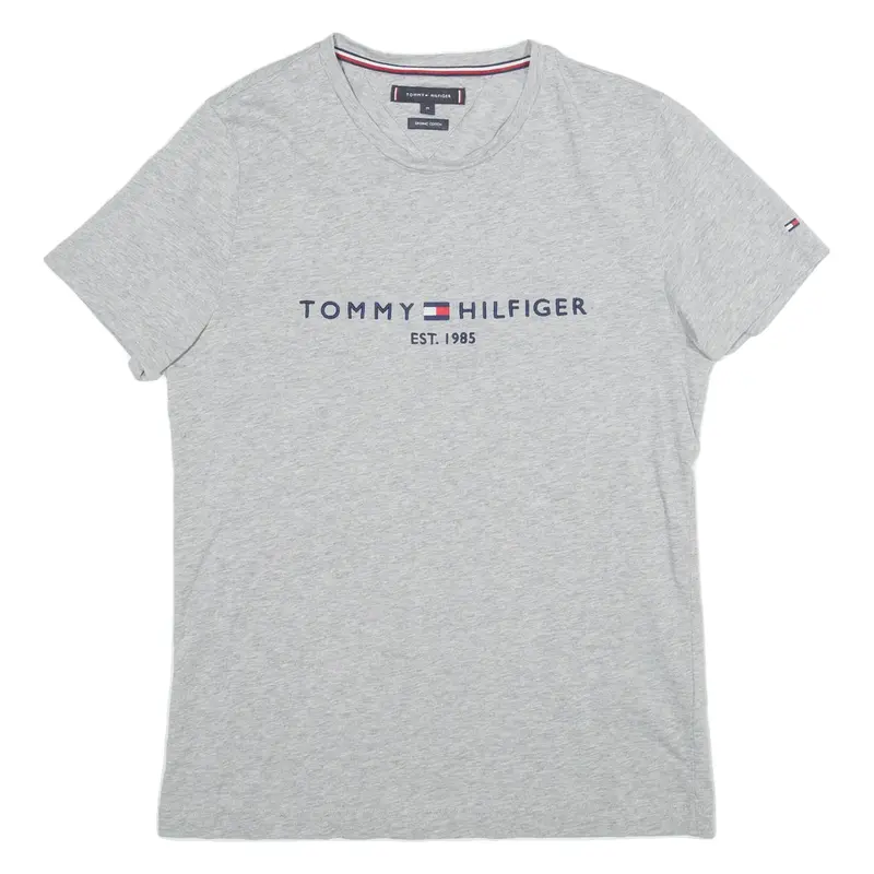 TOMMY HILFIGER Mens T-Shirt Grey M