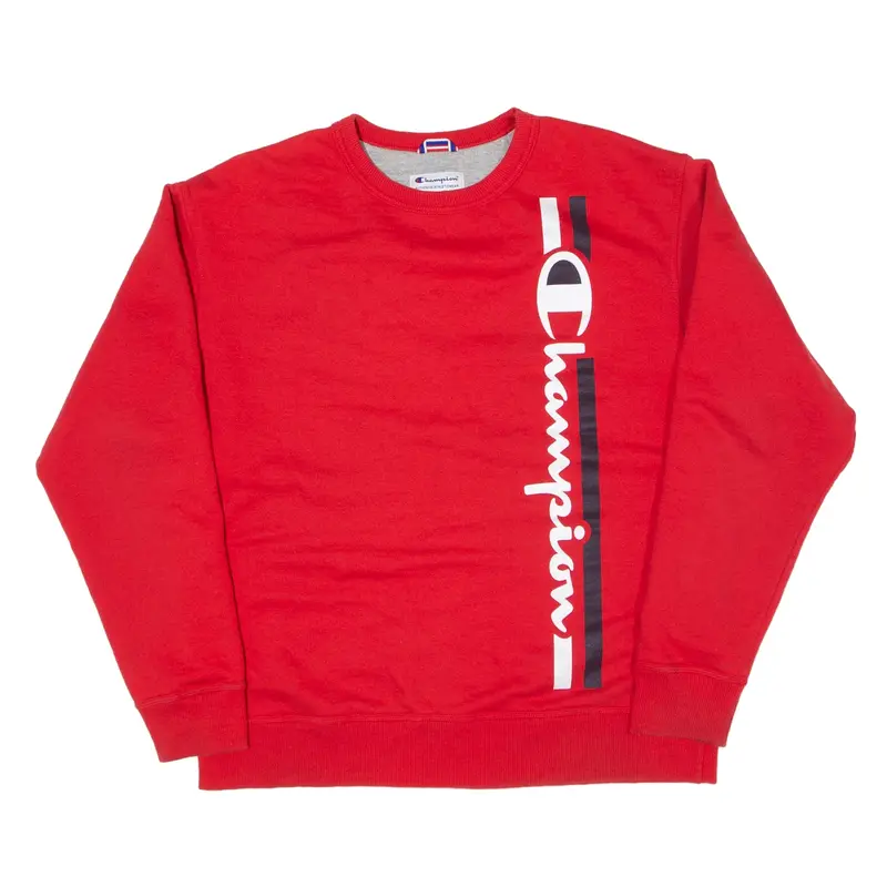 CHAMPION Sweatshirt Red Mens L