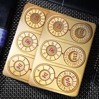 Cardyhedron – Portable Metal Rotating Multi-Sided Dice (Including D4, D6, D8, D10, D12, D20) Game Durable