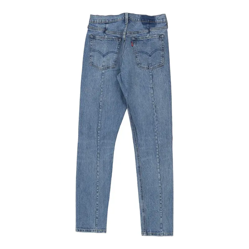 501 Levis Skinny Jeans - 28W UK 8 Blue Cotton