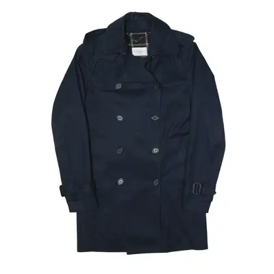 SANDRO PARIS Lined Trench Coat Blue Womens XS