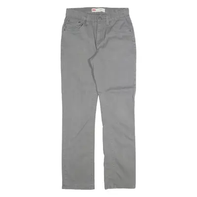 LEVI'S 511 Boys Trousers Grey Slim Straight W28 L30