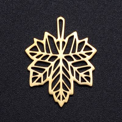 Autumn Theme 201 Stainless Steel Filigree Joiners Links